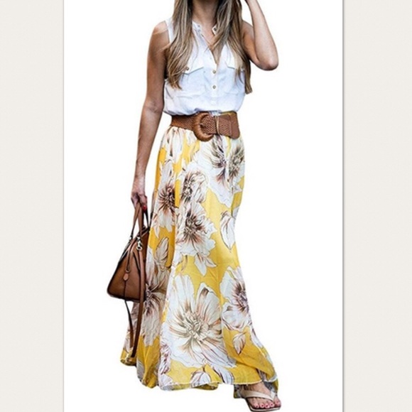 Summer chiffon maxi skirt - Picture 4 of 5